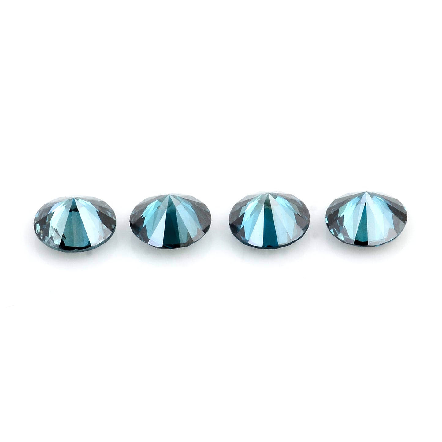0.59 Blue Diamond Round Loose Gemstone