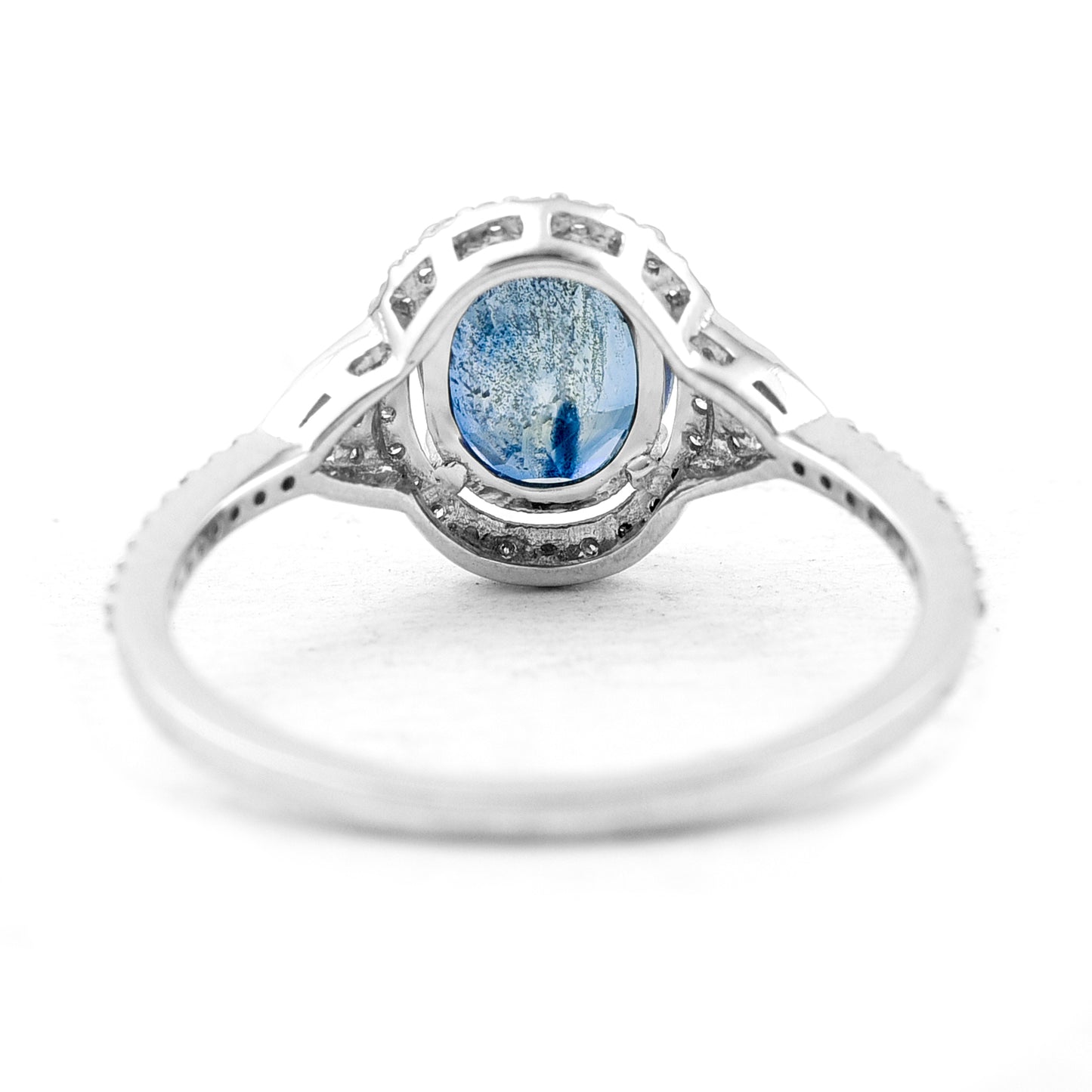 1.88 Ct Oval Mixed Cut Natural Sapphire 950 Platinum Ring