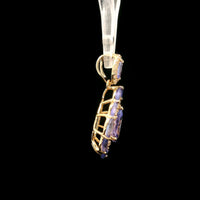 1.98 Ct Pear Tanzanite 14K Gold Pendant