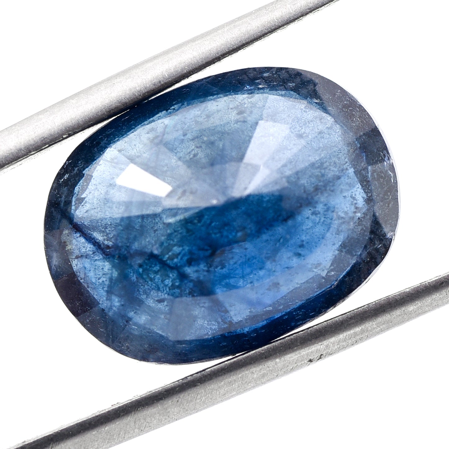 14.81 Natural Corundum Sapphire Oval Mixed Cut Gemstone