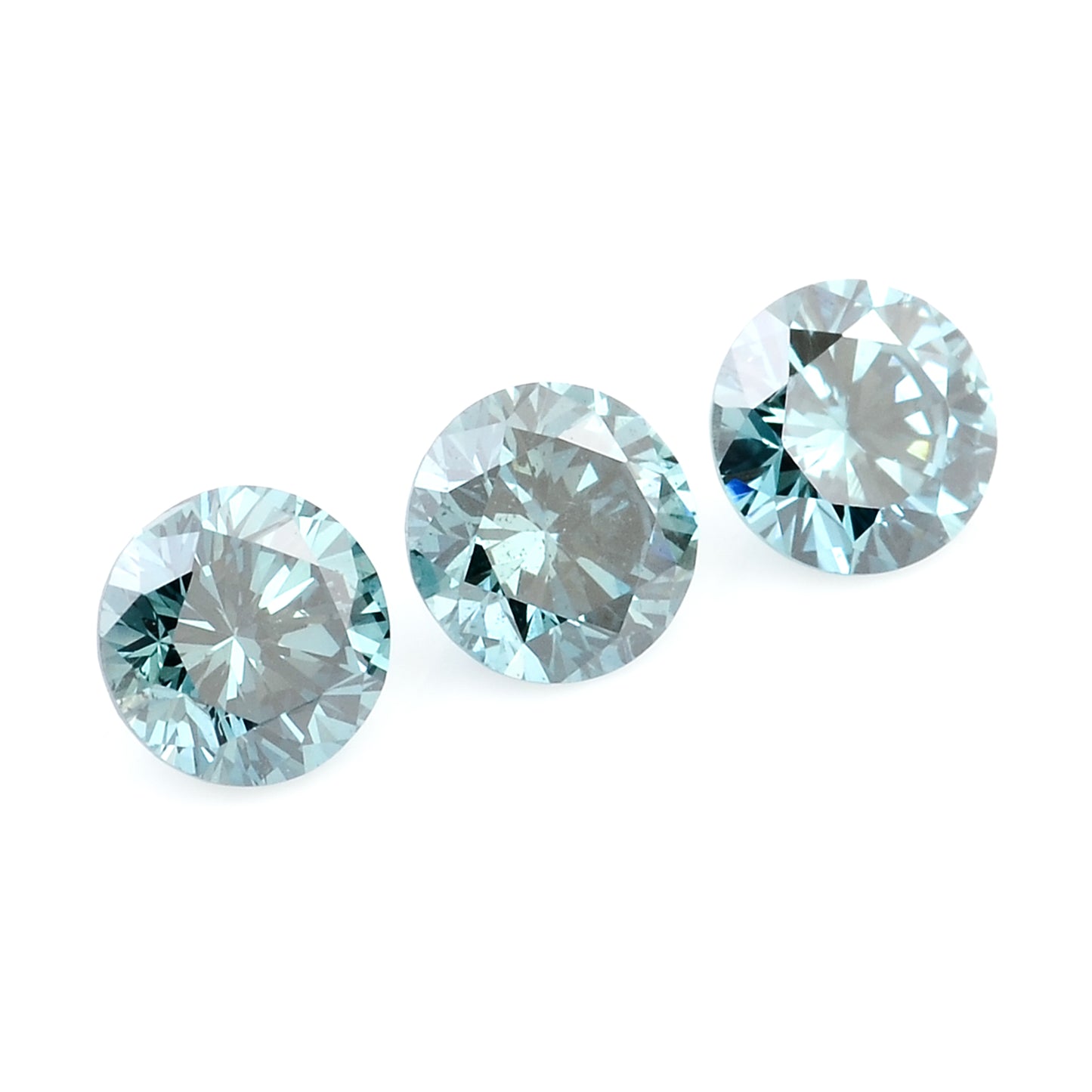 0.55 Blue Diamond Round Loose Gemstone