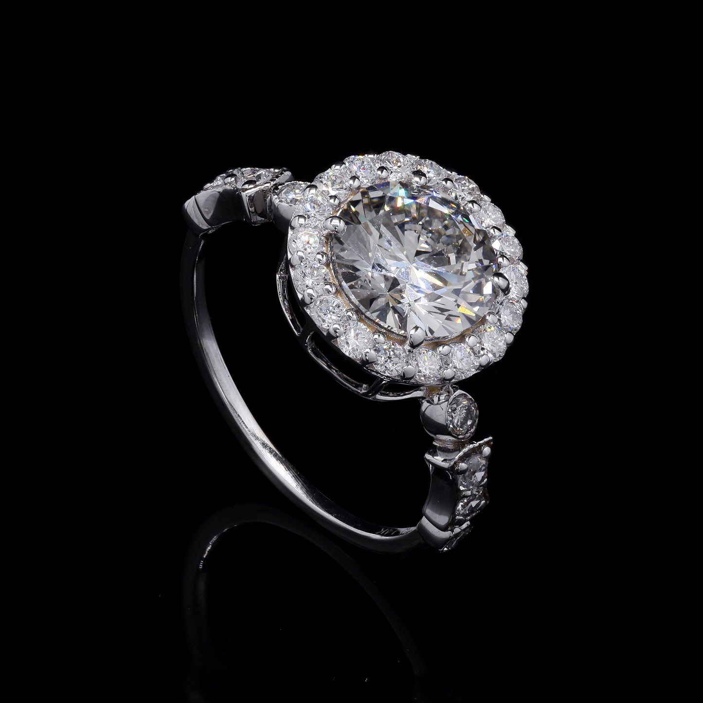 2.75 Carats Lab Grown Diamond 14K Gold Ring