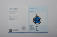 5.28 Ct Round Mixed Cut Natural Tanzanite 14K Gold Pendant