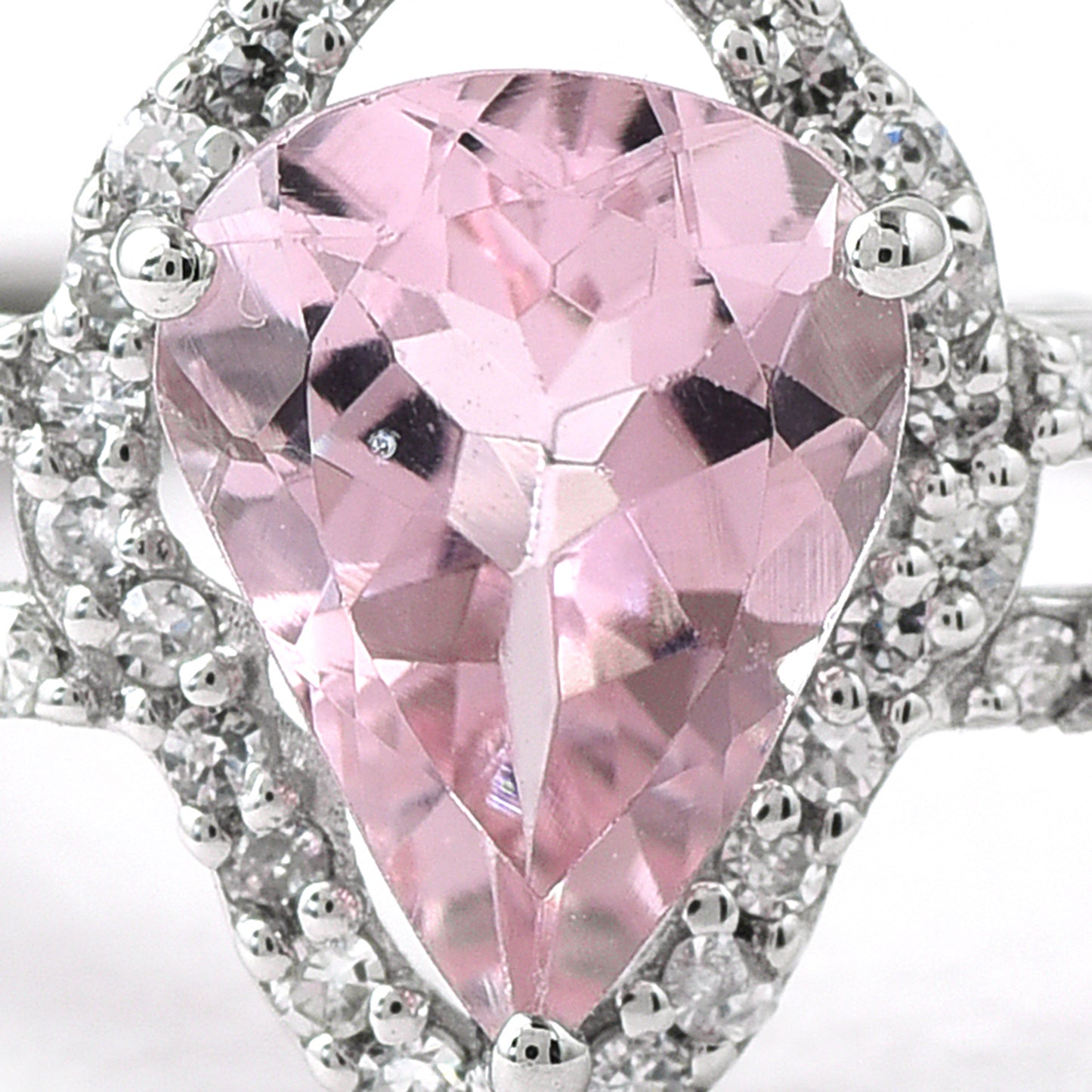 3.16 Ct Pear Mixed Cut Natural Tourmaline 950 Platinum Ring