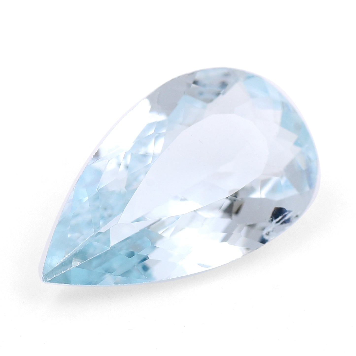 3.1 Natural Beryl Aquamarine Pear Mixed Cut Gemstone