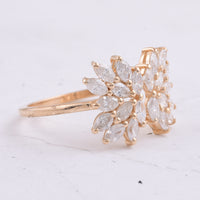 1.05 Ct Marquise Natural Diamond 14K Gold Ring