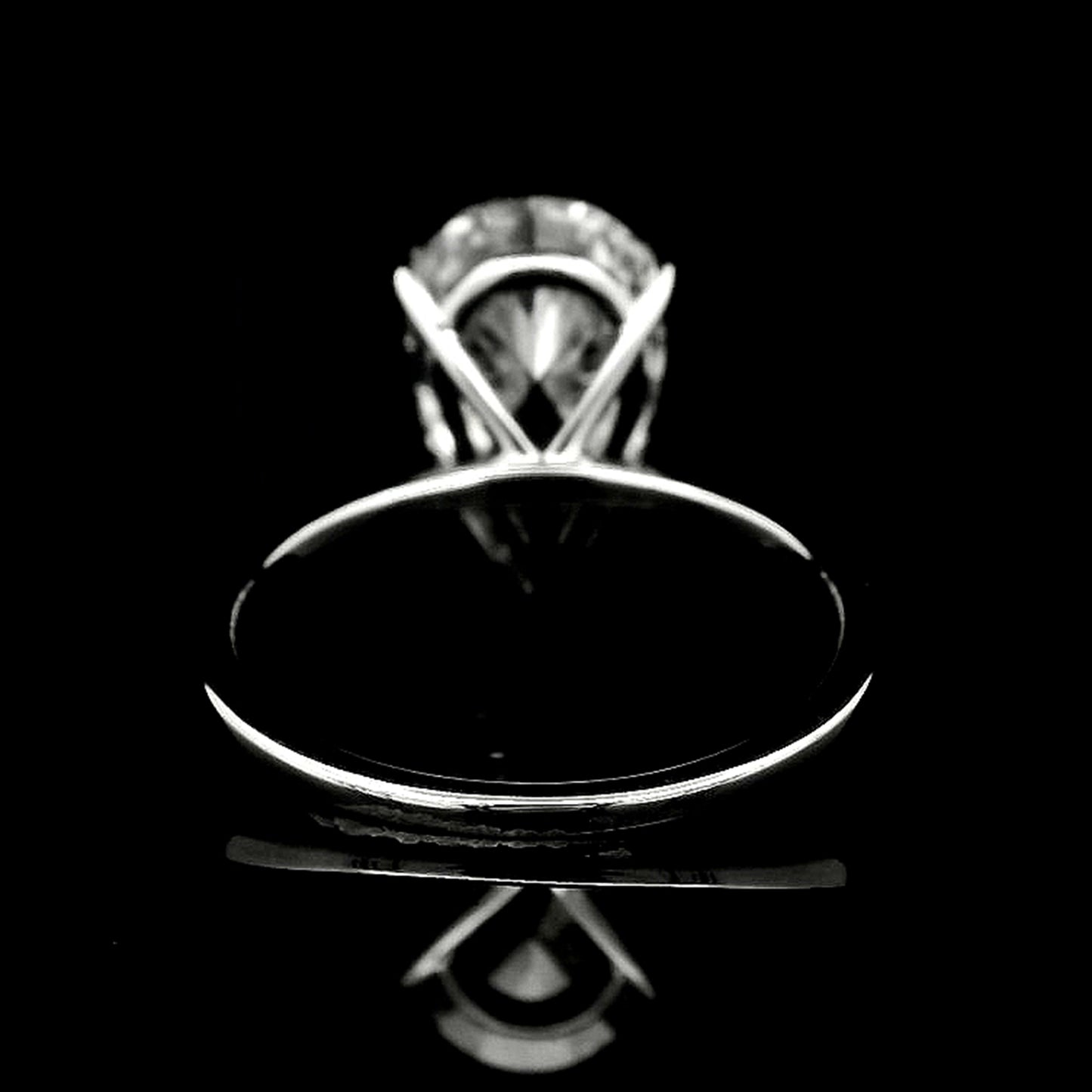 4.00 Carats Lab Grown Diamond 14K Gold Ring