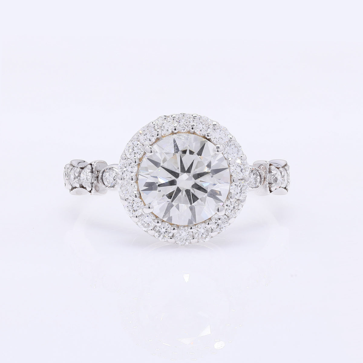 2.75 Carats Lab Grown Diamond 14K Gold Ring