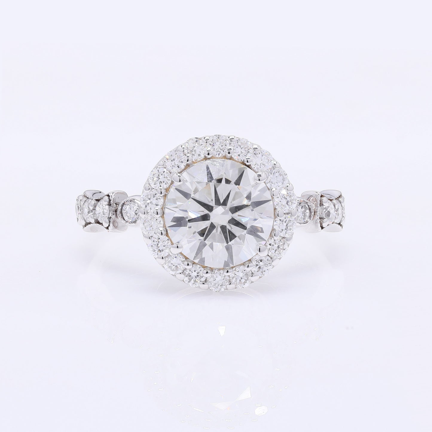 2.75 Carats Lab Grown Diamond 14K Gold Ring