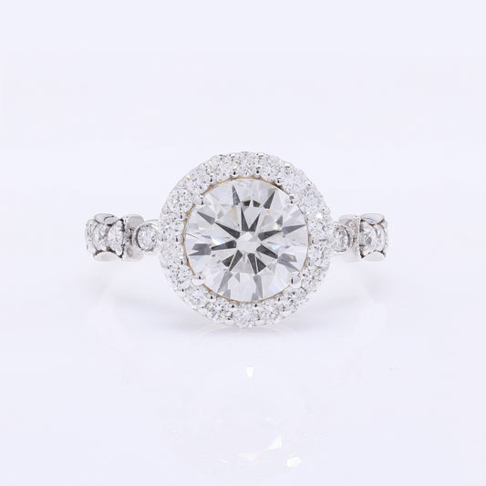 2.75 Carats Lab Grown Diamond 14K Gold Ring