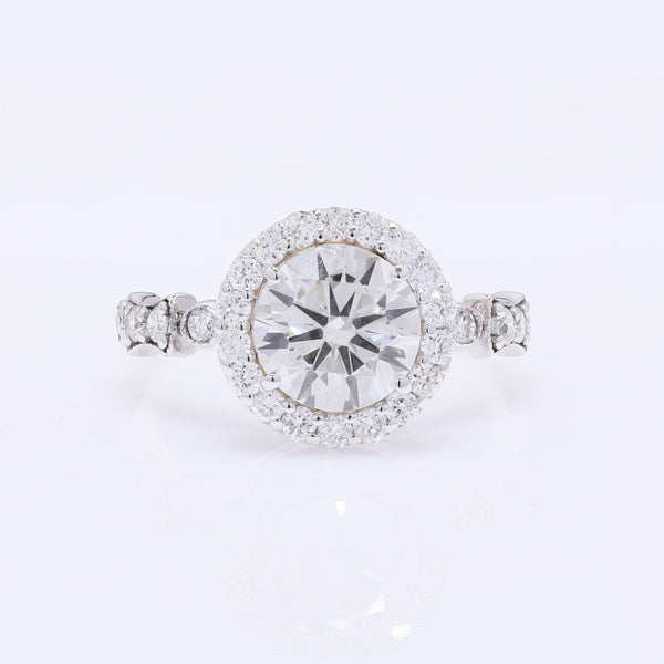 2.75 Carats Lab Grown Diamond 14K Gold Ring