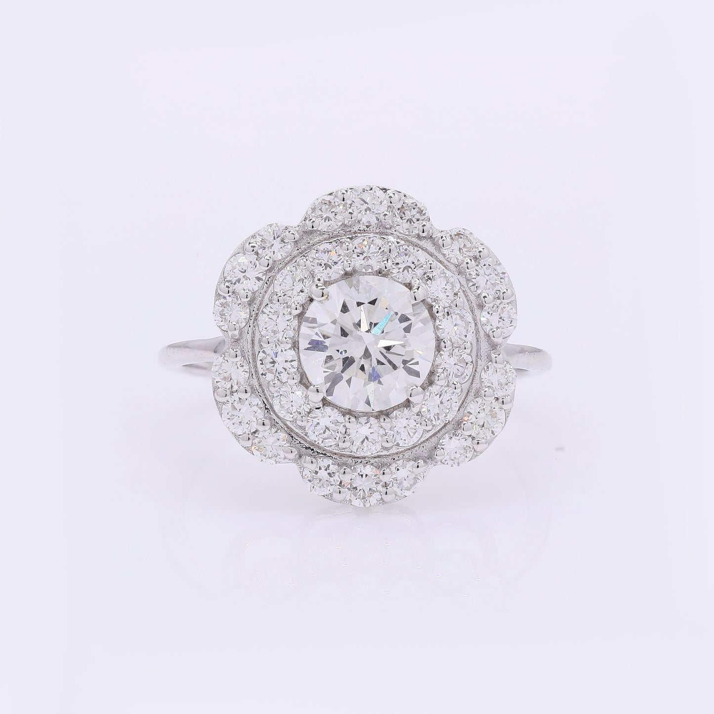 1.99 Carats Lab Grown Diamond 14K Gold Ring