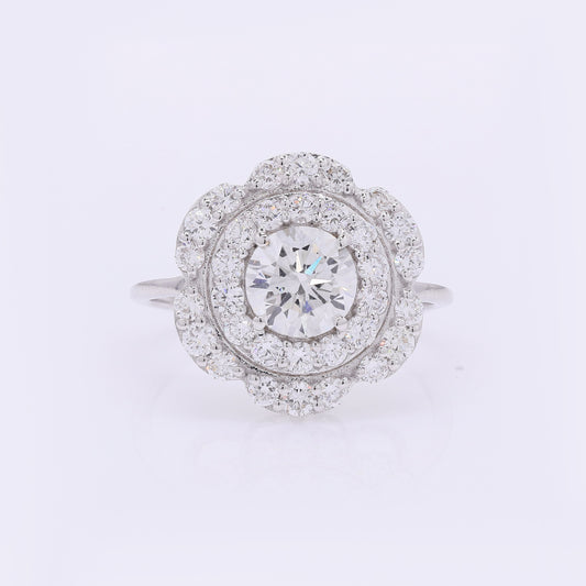 1.99 Carats Lab Grown Diamond 14K Gold Ring