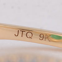1.44 Ct Oval Emerald 9K Gold Ring