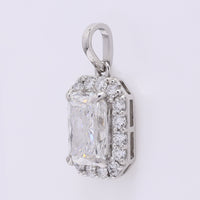2.32 Carats Lab Grown Diamond 950 Platinum Pendant