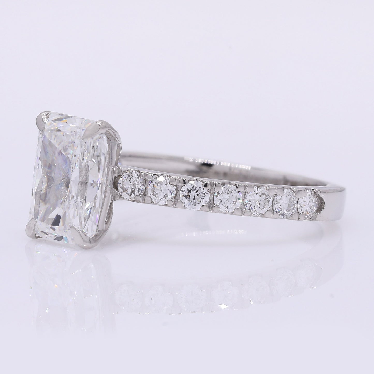 2.39 Carats Lab Grown Diamond 950 Platinum Ring