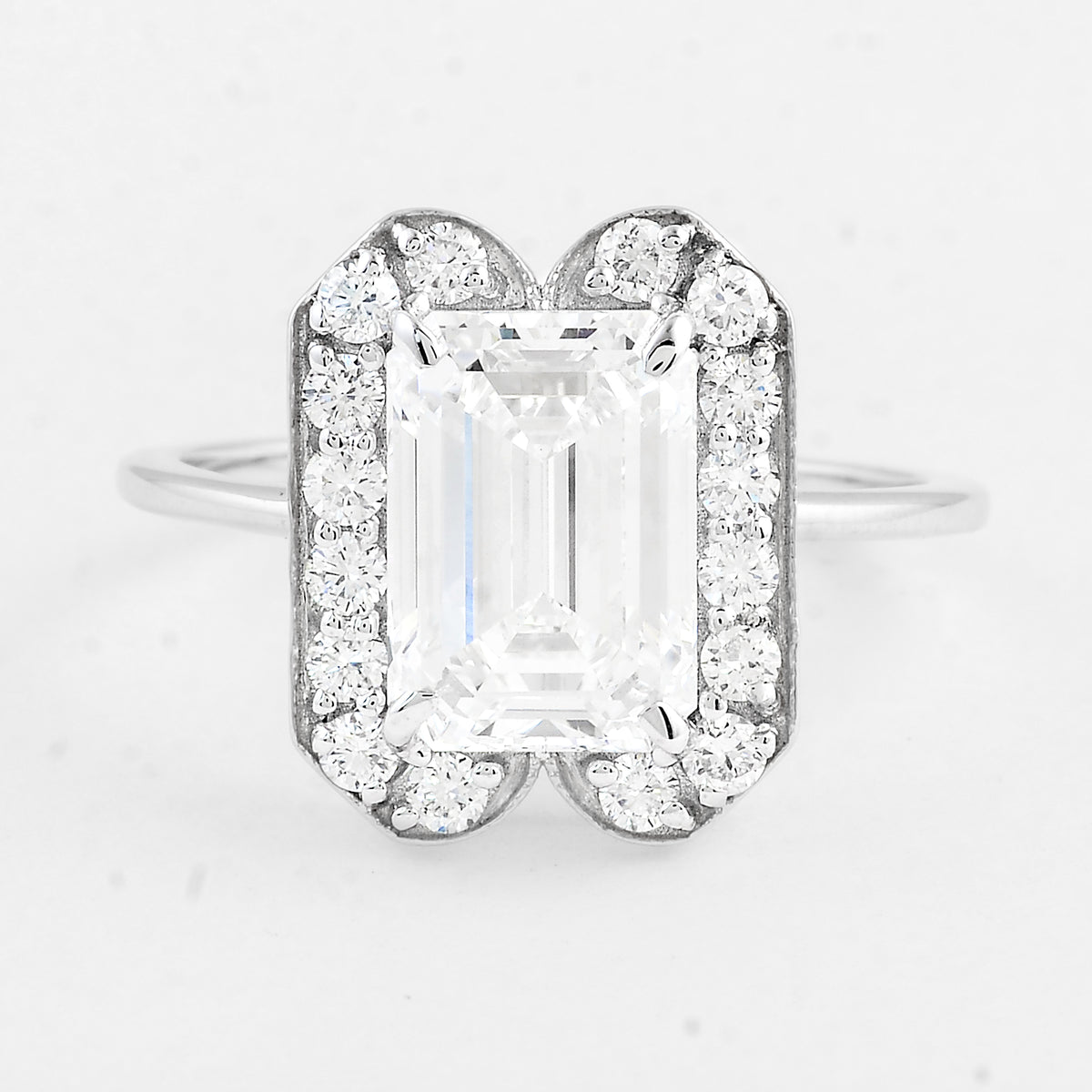 3.46 Carats Lab Grown Diamond 14K Gold Ring