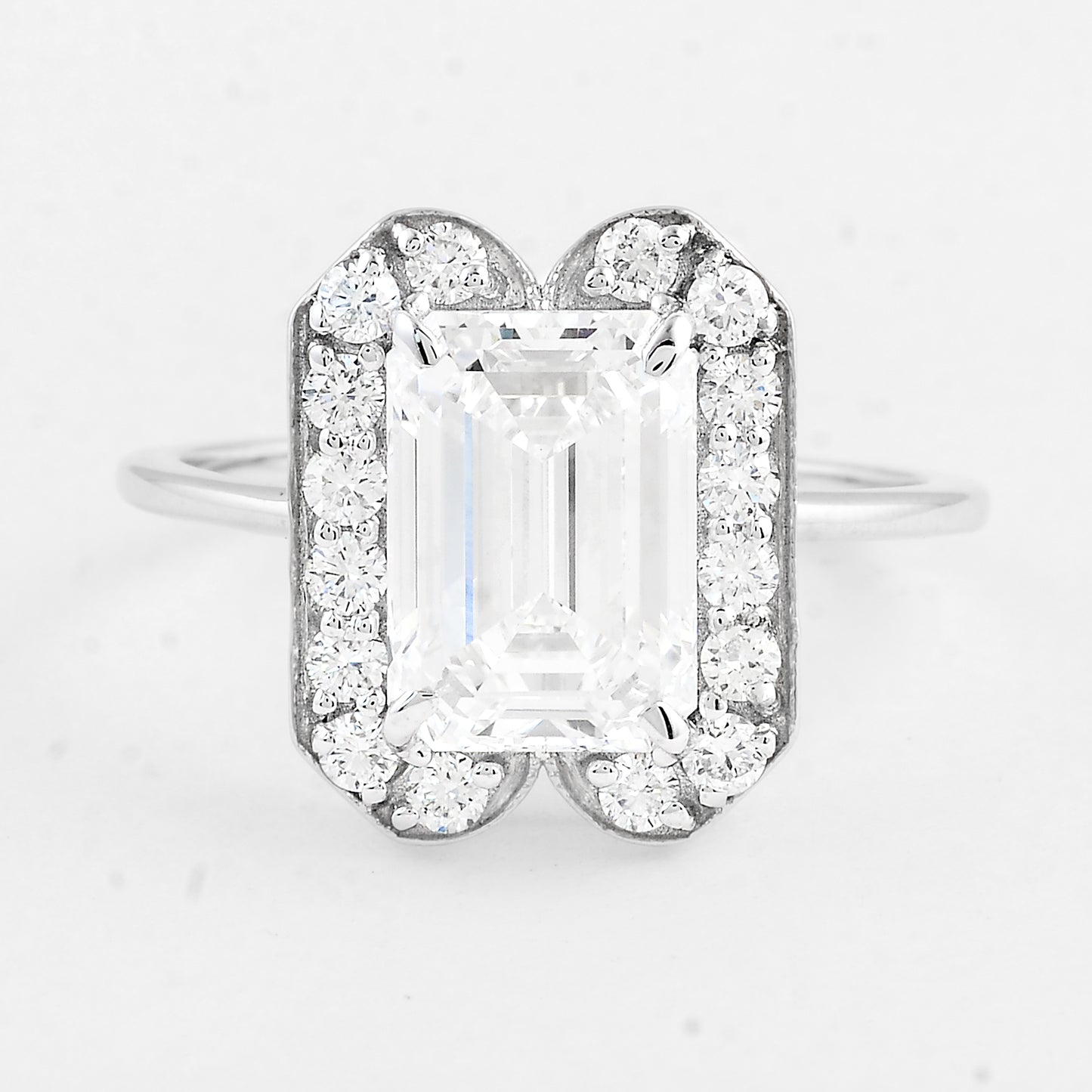 3.46 Carats Lab Grown Diamond 14K Gold Ring