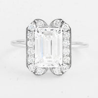 3.46 Carats Lab Grown Diamond 14K Gold Ring