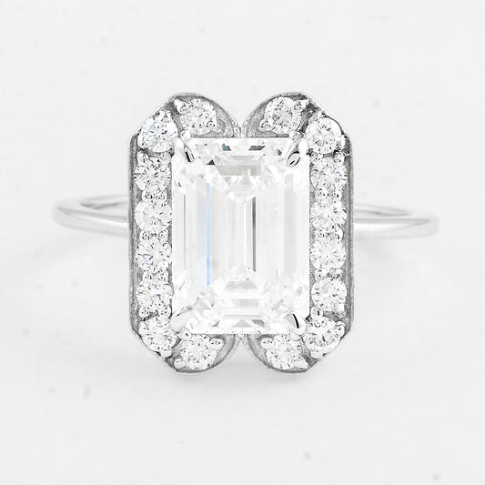 3.46 Carats Lab Grown Diamond 14K Gold Ring