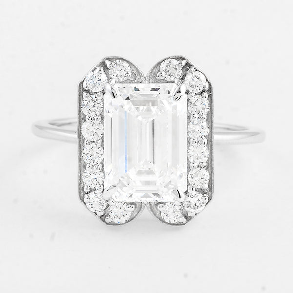 3.46 Carats Lab Grown Diamond 14K Gold Ring