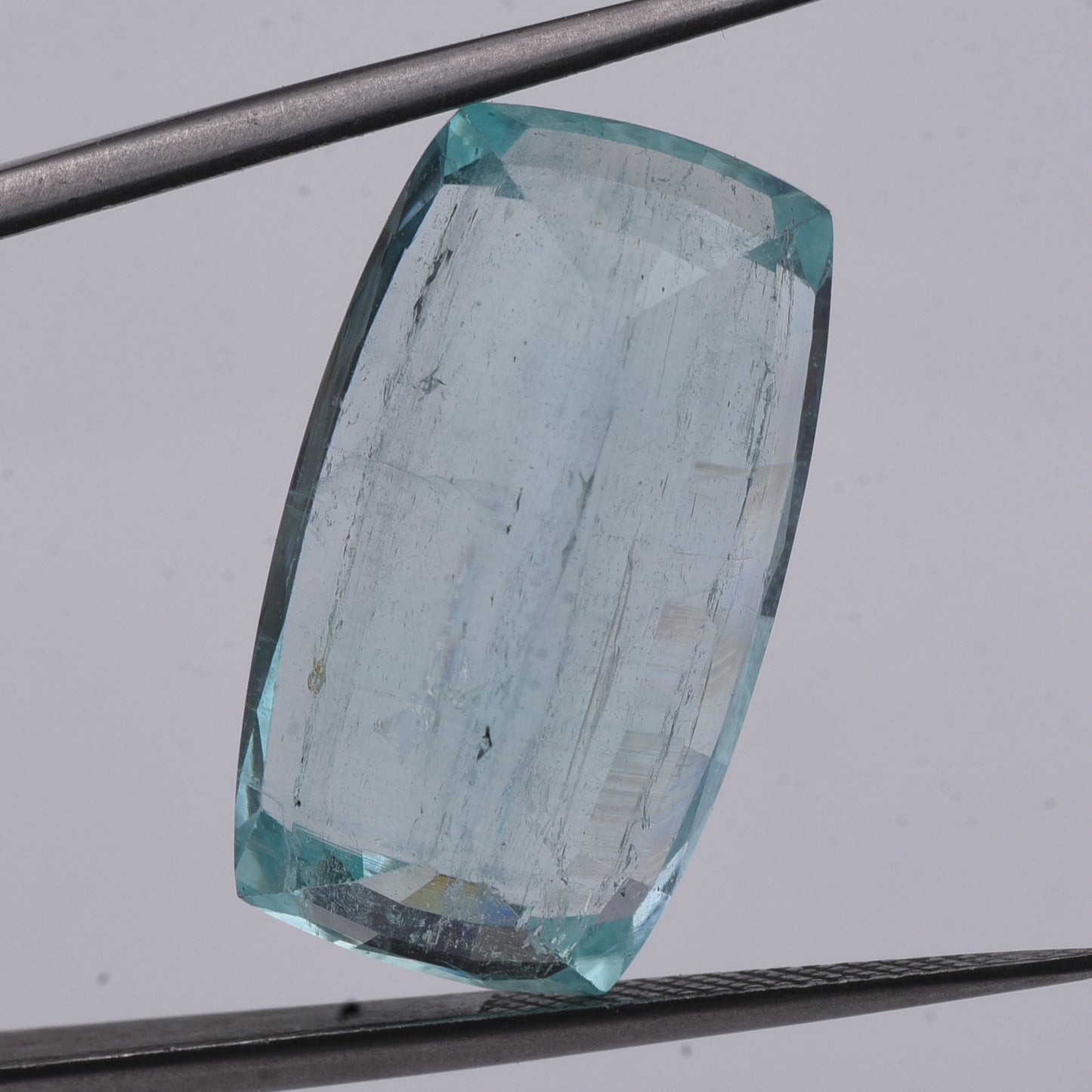 23.11 Natural Beryl Emerald Rectangular Cushion Mixed Cut Gemstone