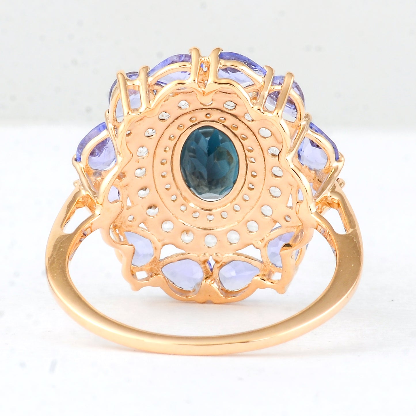 3.04 Ct Oval Tourmaline 14K Gold Ring