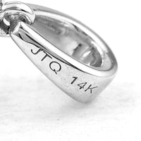 2.55 Carats Lab Grown Diamond 14K Gold Pendant