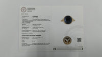 5.92 Ct Oval Mixed Cut Natural Corundum Sapphire 14K Gold Ring