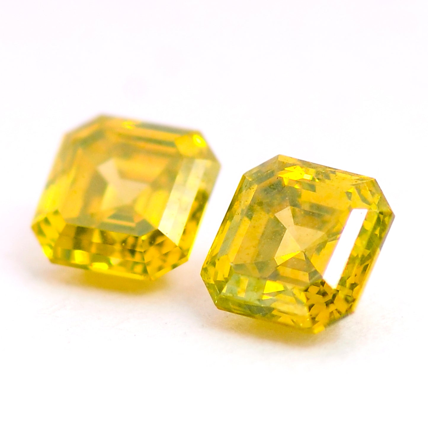 0.44 Yellow Diamond Octagon Loose Diamond