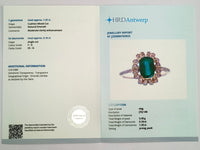 1.41 Ct Cushion Mixed Cut Natural Emerald 14K Gold Ring