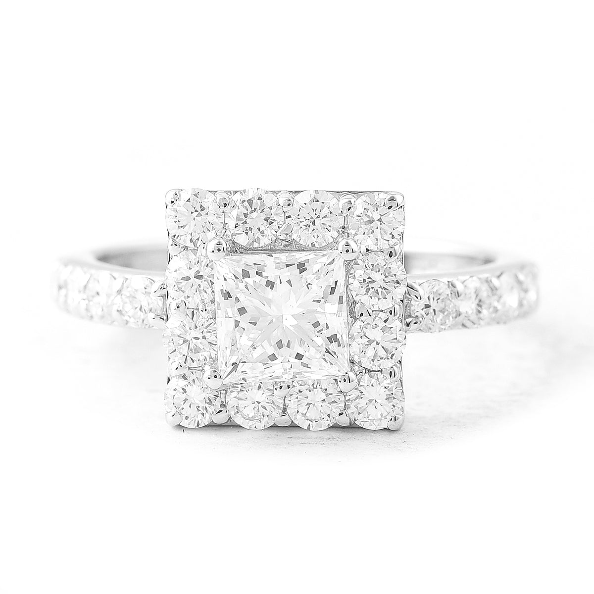 2.07 Carats Lab Grown Diamond 14K Gold Ring