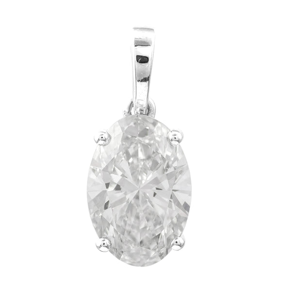 2.04 Carats Lab Grown Diamond 14K Gold Pendant