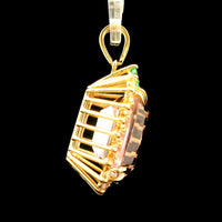 8.41 Ct Cushion Kunzite 14K Gold Pendant