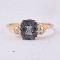 1.91 Ct Cushion Natural Spinel 14K Gold Ring