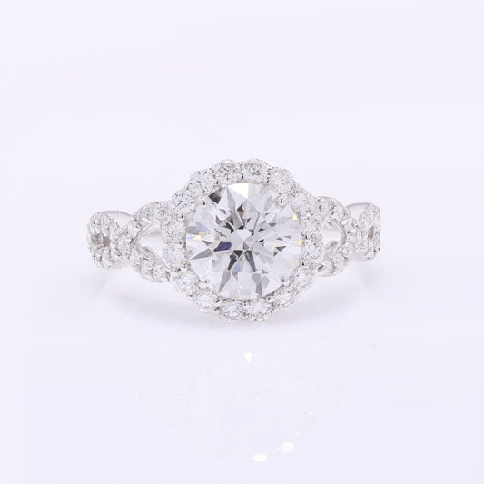 2.88 Carats Lab Grown Diamond 14K Gold Ring