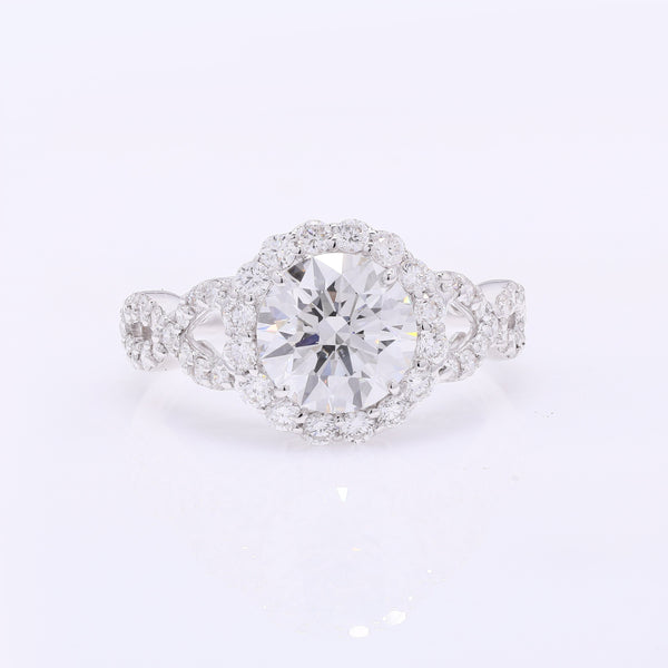 2.88 Carats Lab Grown Diamond 14K Gold Ring