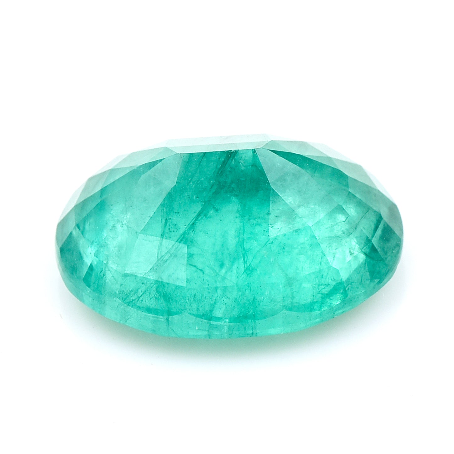 5.86 Natural Beryl Emerald Oval Mixed Cut Gemstone