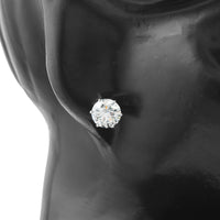 4.05 Carats Lab Grown Diamond 14K Gold Earrings