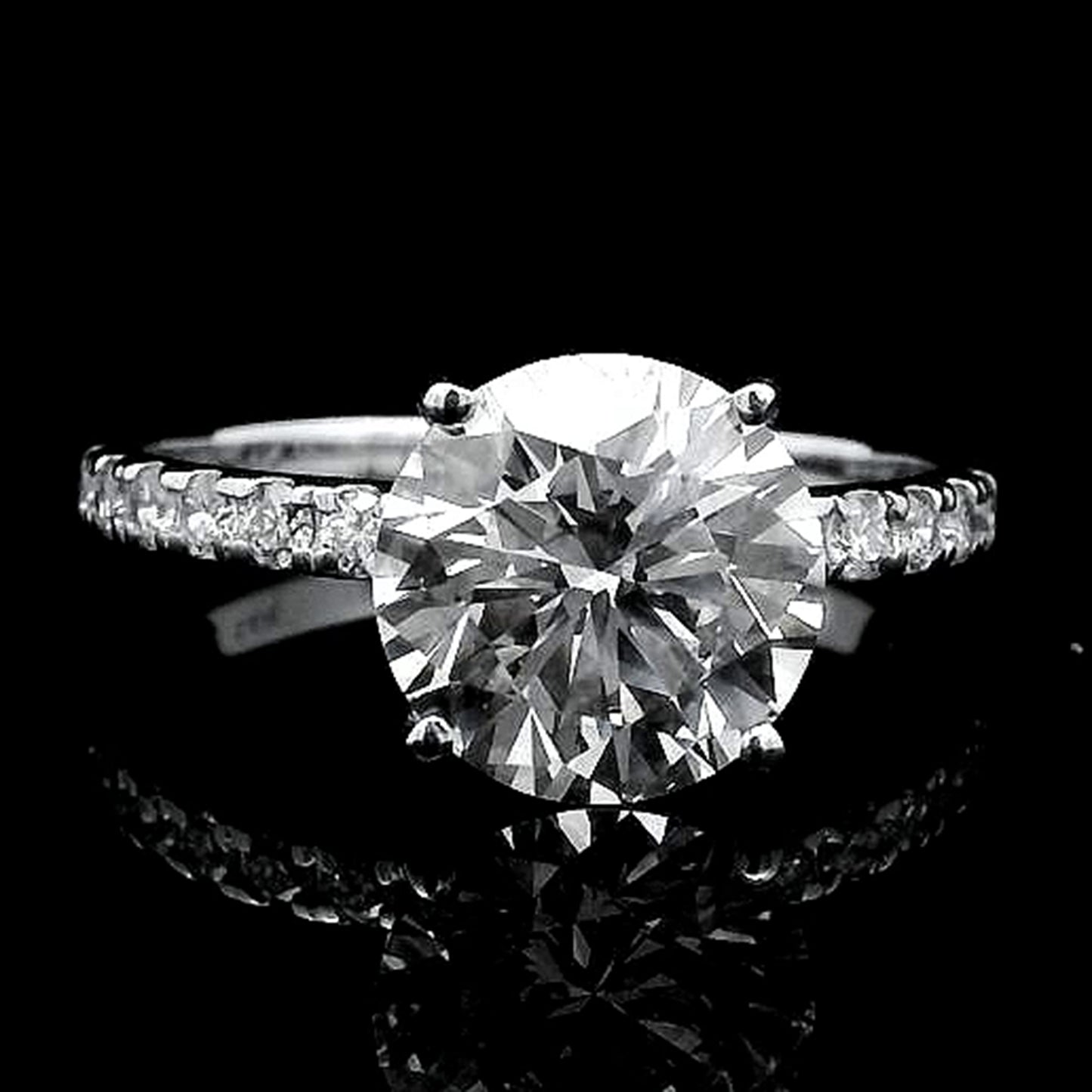 2.26 Carats Lab Grown Diamond 14K Gold Ring