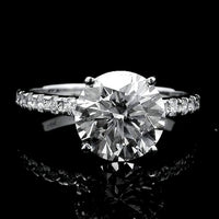 2.26 Carats Lab Grown Diamond 14K Gold Ring