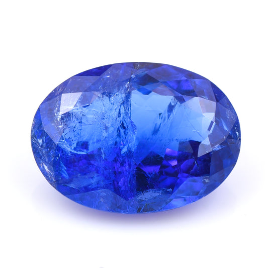 7.14 Natural Zoisite Tanzanite Oval Mixed Cut Gemstone