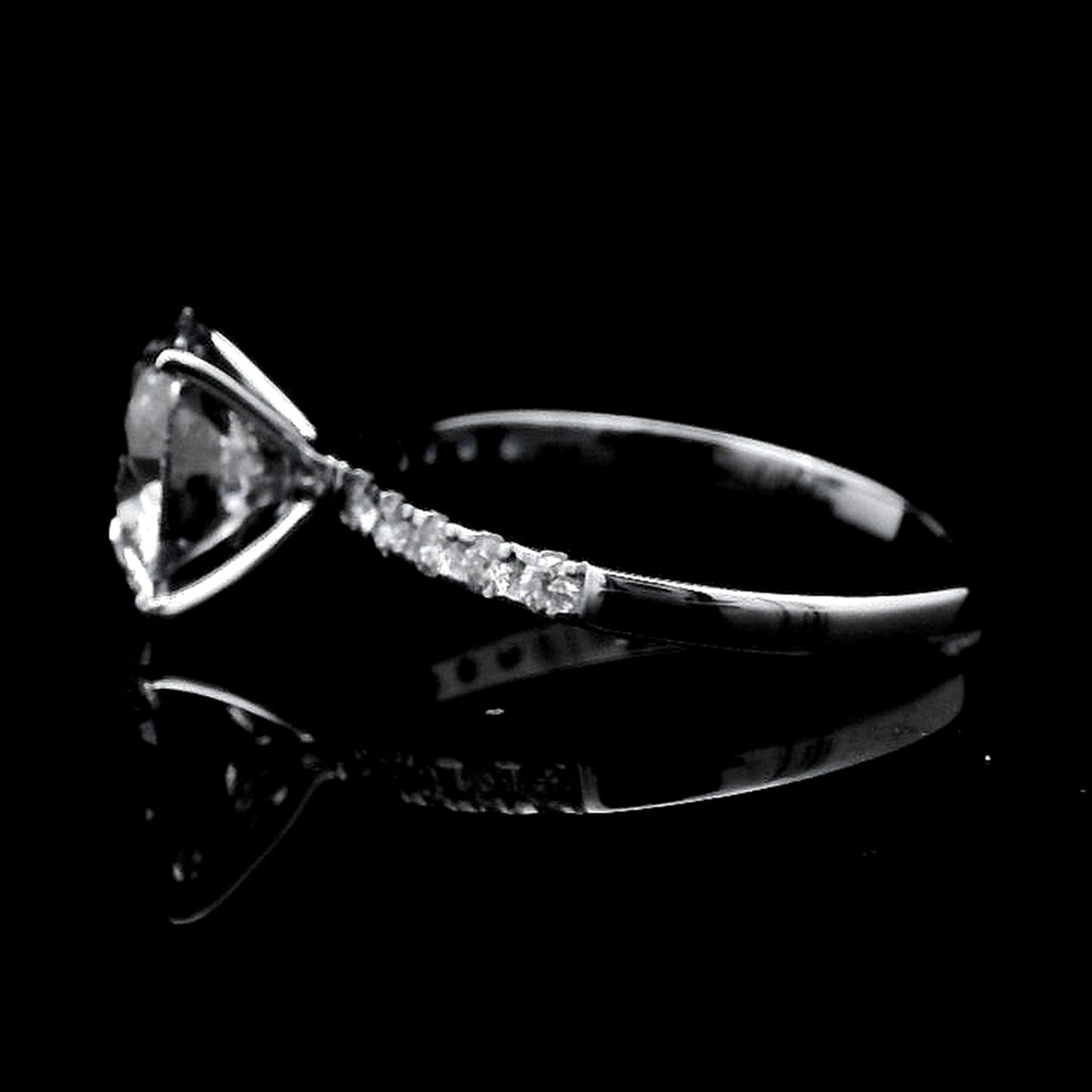 3.23 Carats Lab Grown Diamond 14K Gold Ring