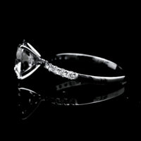 3.23 Carats Lab Grown Diamond 14K Gold Ring