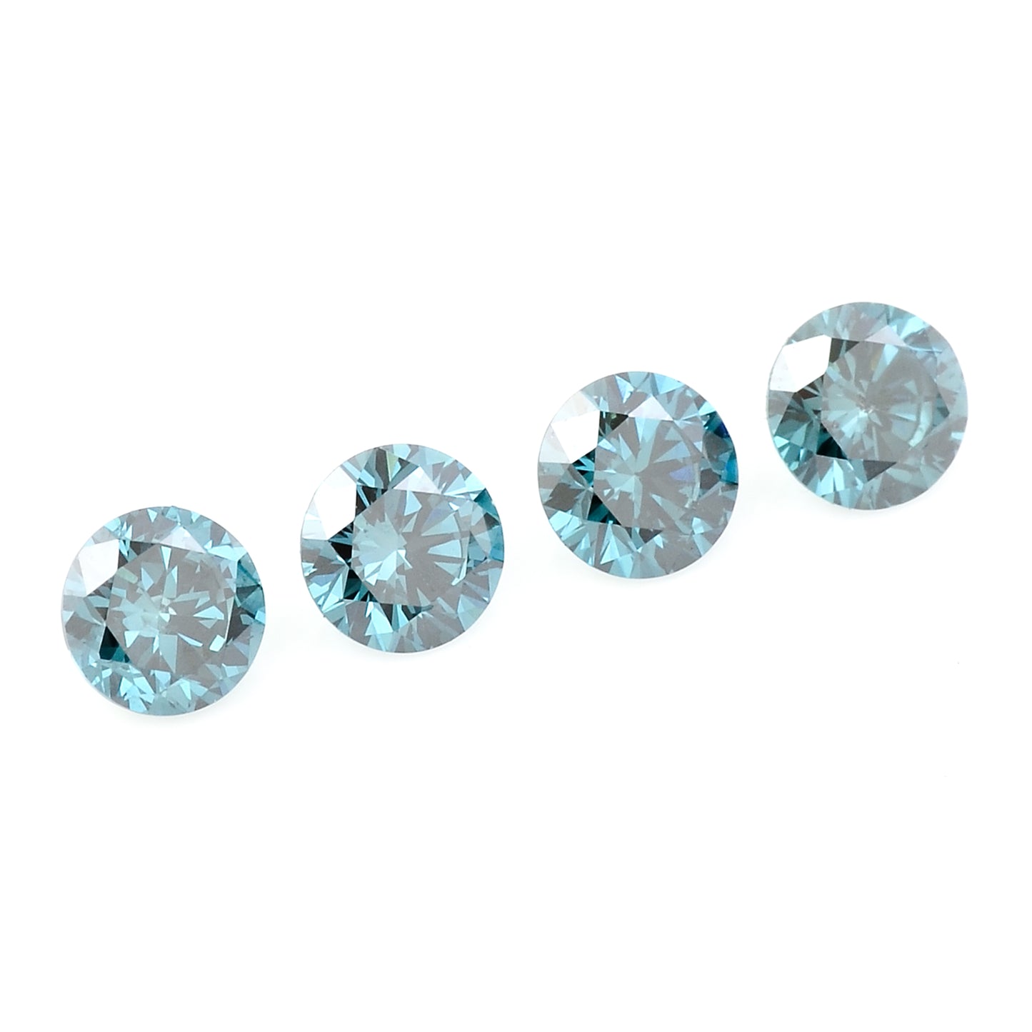 0.60 Blue Diamond Round Loose Gemstone