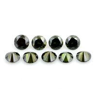 0.81 Green Diamond Round Loose Gemstone