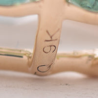 5.10 Ct Pear Aquamarine 9K Gold Pendant
