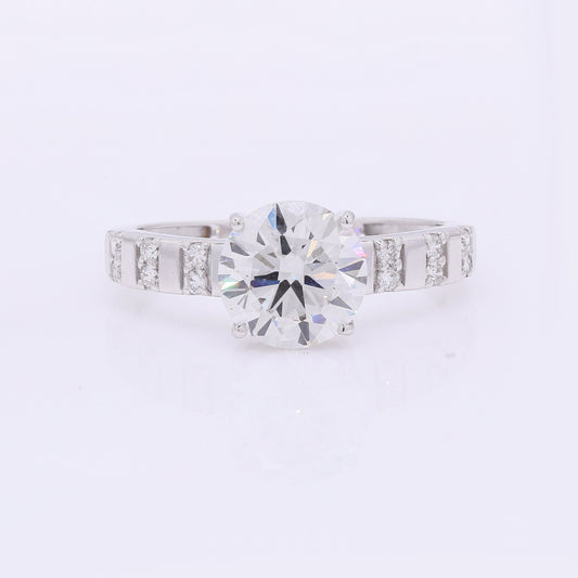 2.22 Carats Lab Grown Diamond 14K Gold Ring