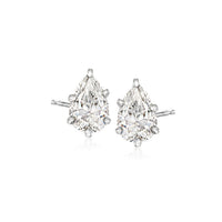 2 ct. Moissanite Pear Sterling Silver Women Earrings