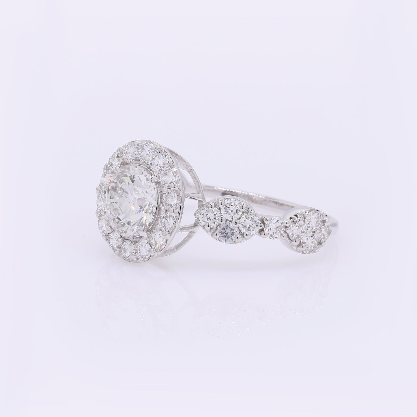 1.95 Carats Lab Grown Diamond 14K Gold Ring